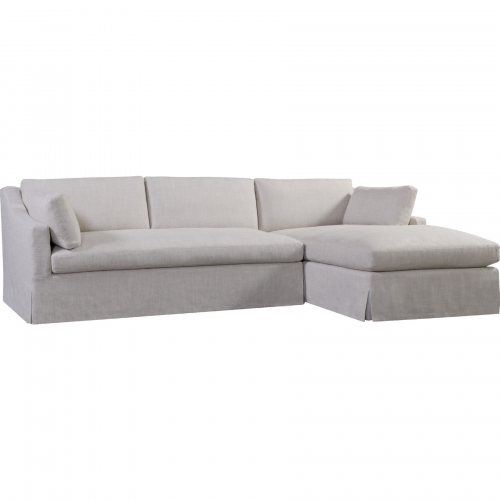 Dune Sectional Sofa w/ Right Facing Chaise in Floris Linen Performance Fabric